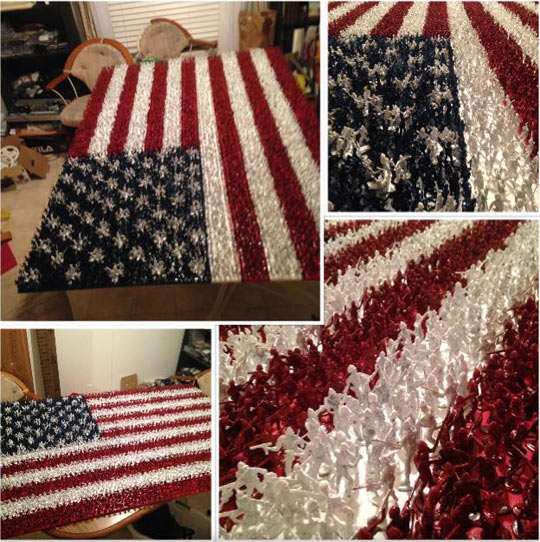 American+Flag+Made+Out+Of+Over+4%2C000+Spray+Painted+Toy+Soldiers