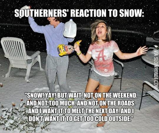 Southerners%26%238217%3B+reaction+to+snow.