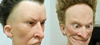 A+makeup+artist+created+lifelike+busts+of+Beavis+and+Butthead