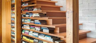 Pleasing+Bookshelf+Stairs