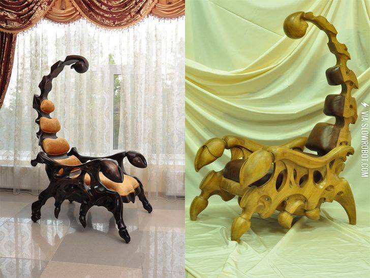 Wooden+scorpion+chairs