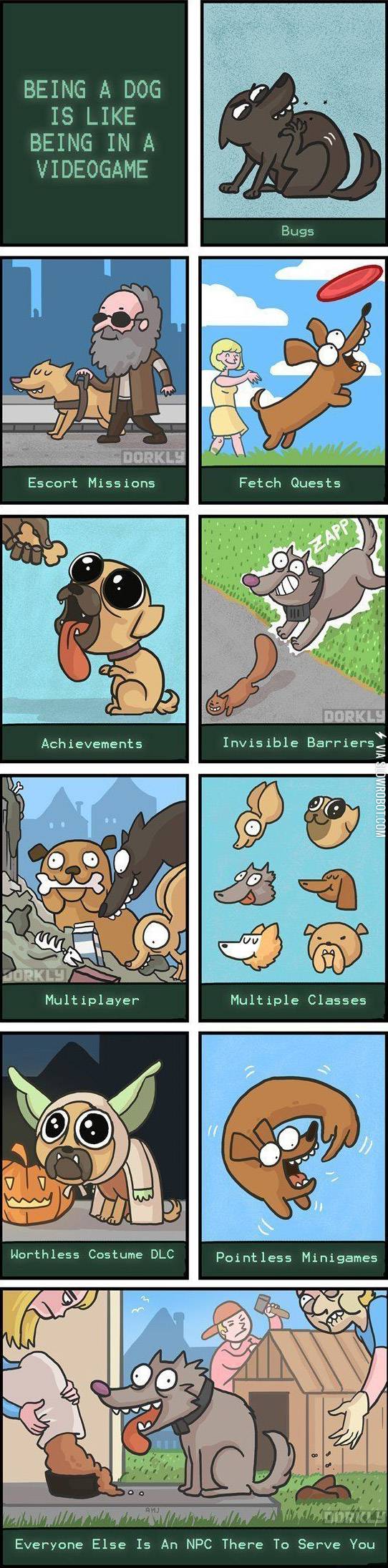 Being+a+dog+is+like+being+in+a+videogame.