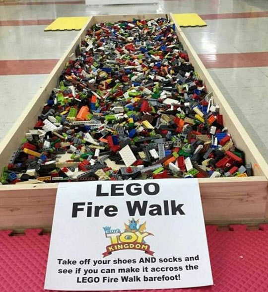 LEGO+fire+walk