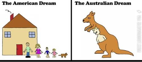 The+American+Dream+vs.+The+Australian+Dream.
