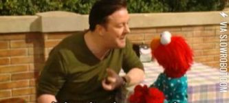 Elmo+teaches+Ricky+Gervais+a+lesson