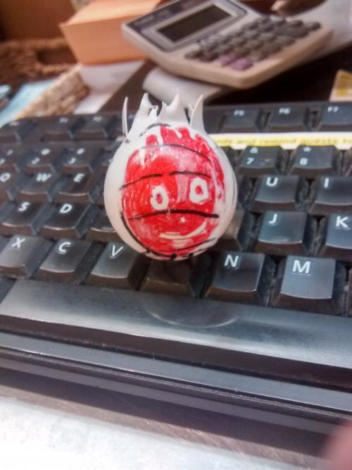 My+office+had+a+ping-pong+ball+decorating+contest.+This+was+mine