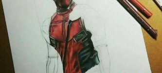 Amazing+color+pencil+drawing+of+Deadpool
