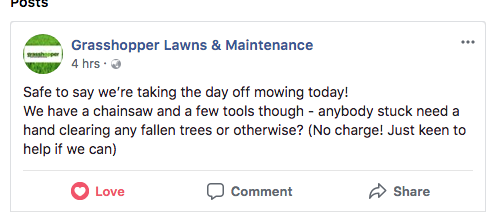 Message+from+a+lawn+mowing+company+after+a+big+storm+hit+our+city+last+night.