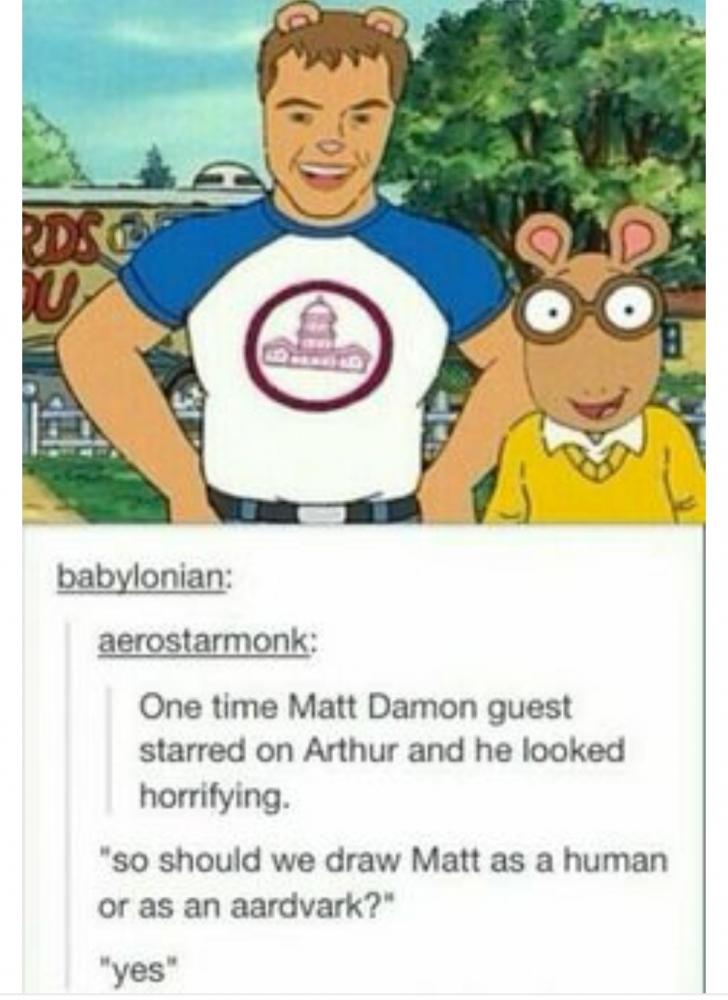 Matt+Damon+on+Arthur