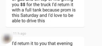 My+boyfriend+is+selling+his+truck+on+OfferUp+and+this+kid+asked+him+if+he+could+pay+to+borrow+it+for+his+prom+night.+I+thought+it+was+adorable.