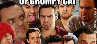 Nick+Miller+is+Grumpy+Cat.