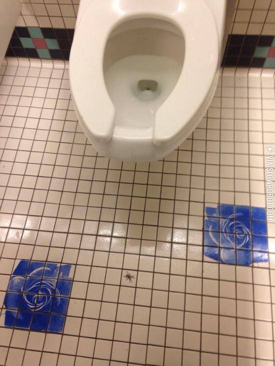 Painted+on+the+Ladies+Room+floor.+Not+cool+guys%21