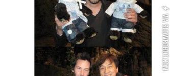 Keanu+and+Jackie+Chan%2C+panda+lovers+at+heart.