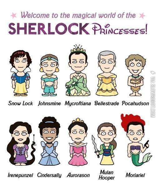 Sherlock+Princesses.
