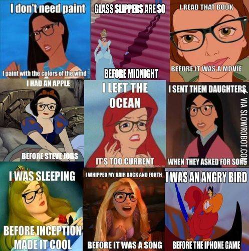 Hipster+Disney+princesses.