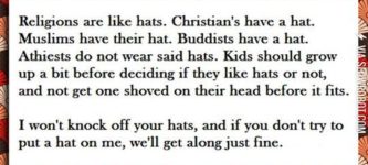 Religions+are+like+hats.
