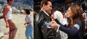 Arnold+Schwarzenegger+and+Alyssa+Milano+28+years+apart