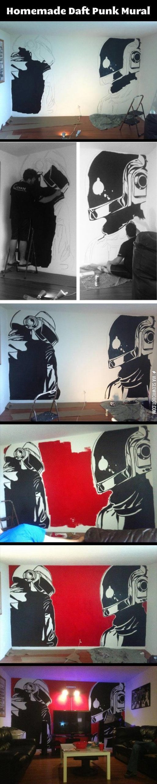 Homemade+Daft+Punk+Mural.