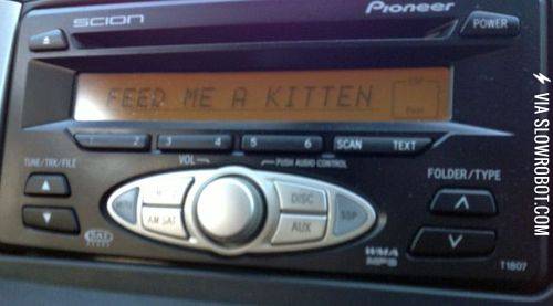 My+car+stereo+is+getting+pushy.