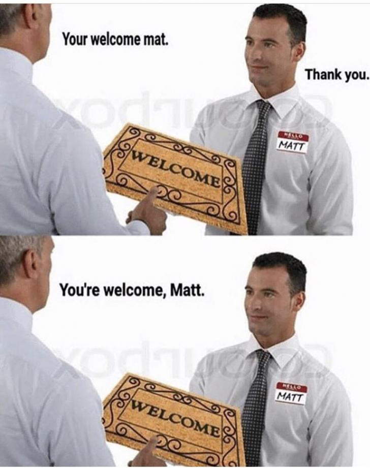 Welcome+Matt.