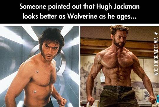 Hugh+Jackman+looks+better+as+Wolverine+as+he+ages.
