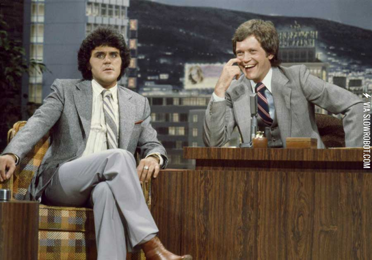 Jay+Leno+and+David+Letterman+in+1979