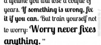 worrying