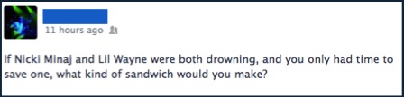 If+Nicki+Minaj+and+Lil+Wayne+were+both+drowning%26%238230%3B
