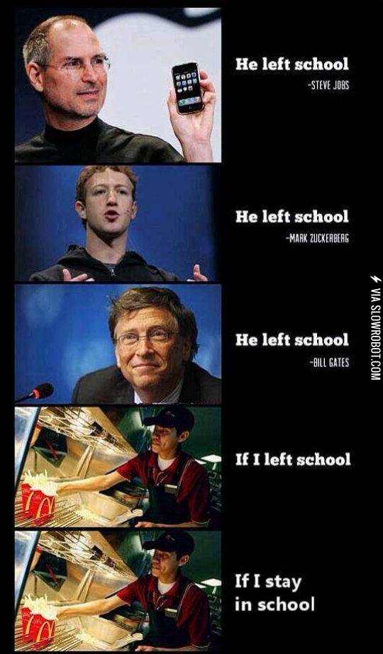 Staying+in+school+vs.+quitting+school.