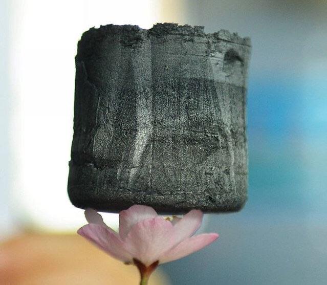 Carbon+Aerogel.+It%26%238217%3Bs+light+enough+that+a+brick+like+this+can+be+held+up+by+a+flower.