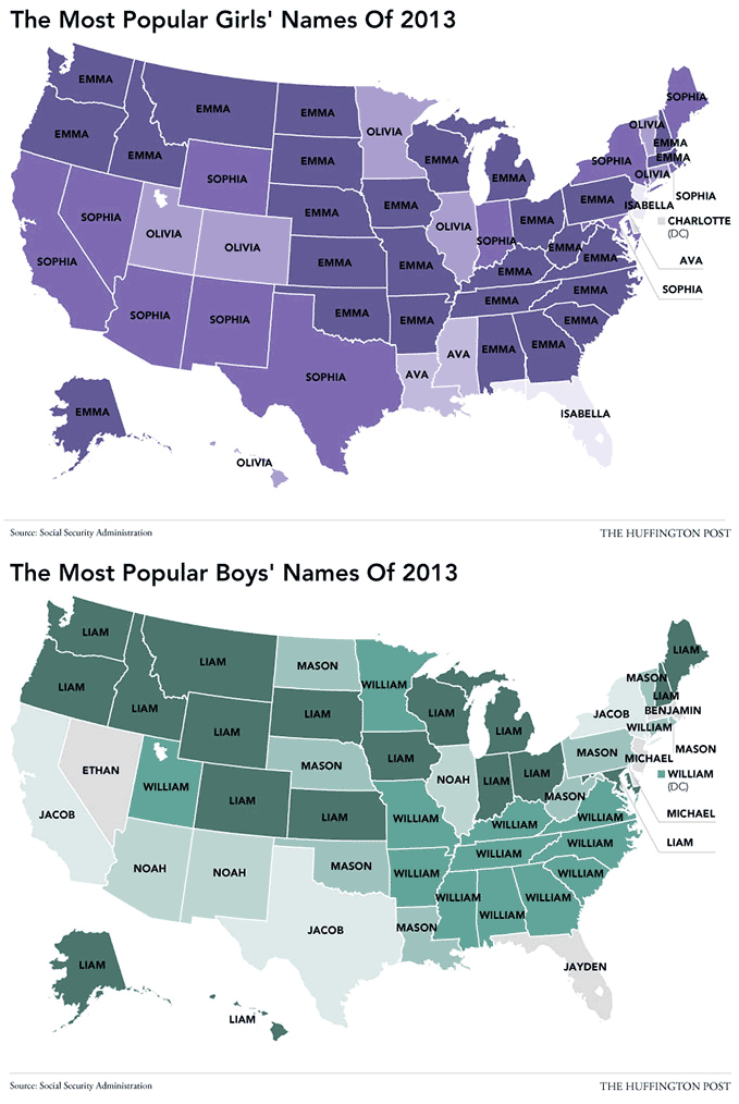 Most+popular+baby+names+of+2013.