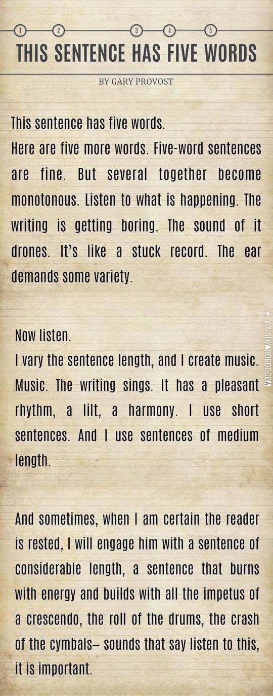 This+sentence+has+five+words