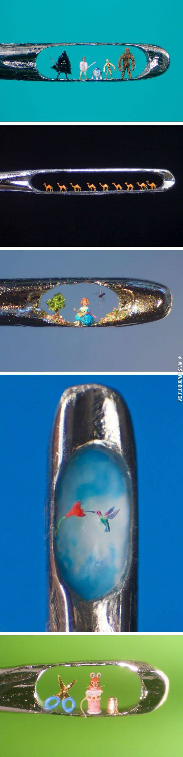 Micro-sculptures.
