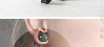 these+cat+earrings