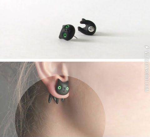 these+cat+earrings