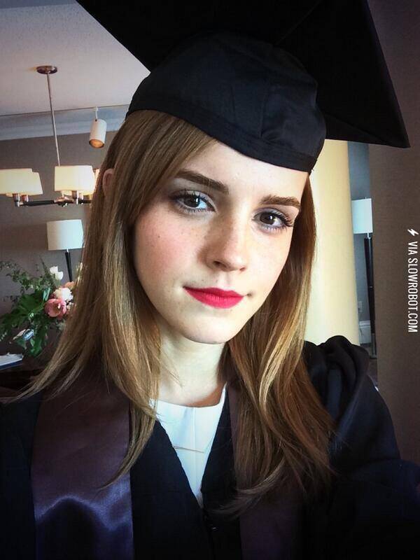 Emma+Watson+just+posted+this+picture+from+her+graduation