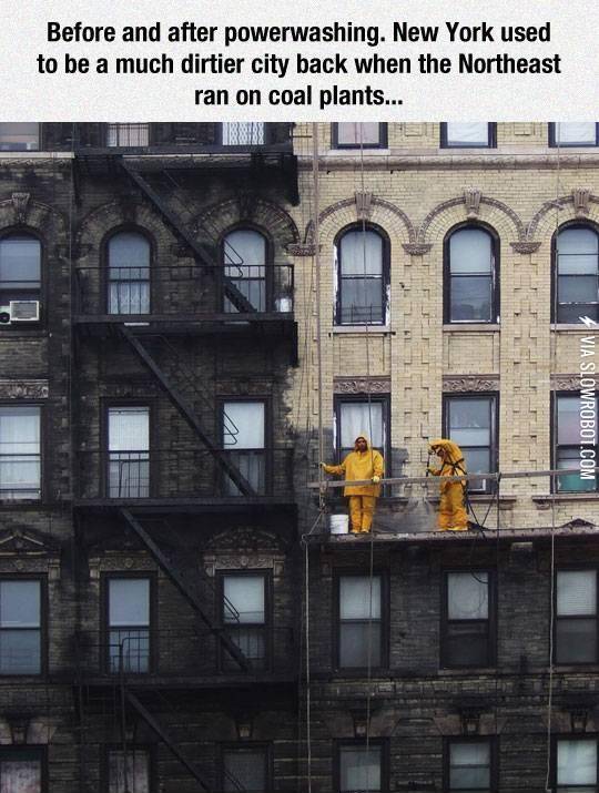 Before+and+after+power+washing+a+New+York+building