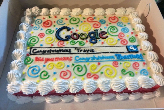 Google+employee+leaves+to+work+for+bing.+His+coworkers+presented+him+with+this.