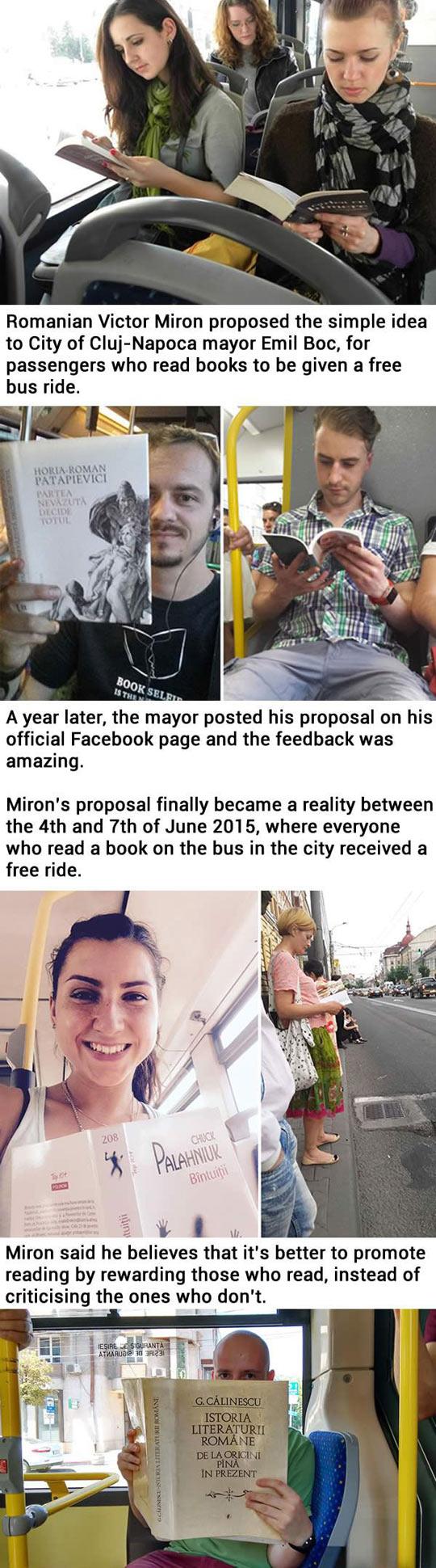 Romanian+City+Gives+Free+Bus+Rides+To+Passengers+Who+Read+Books+Inside