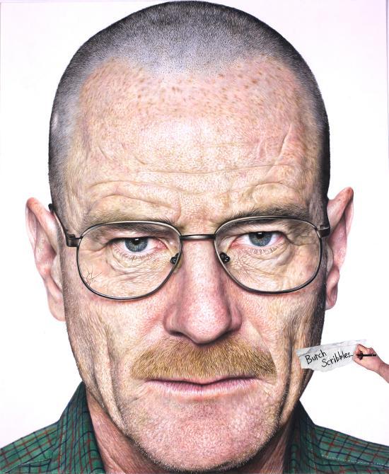 Walter+White+drawn+with+coloured+pencils