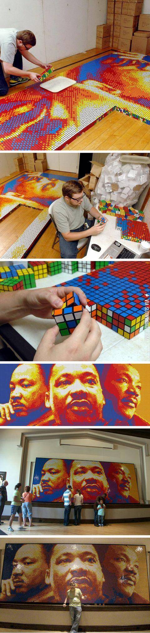 Art+made+with+Rubik+cubes