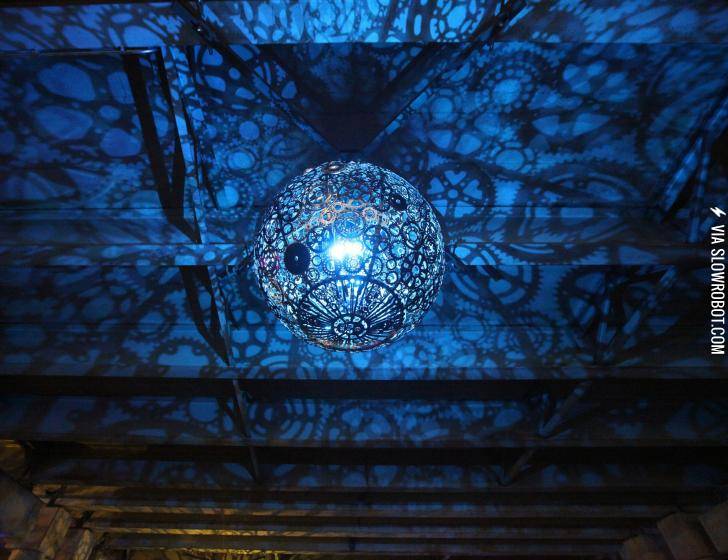 Chandelier+made+from+old+bike+parts