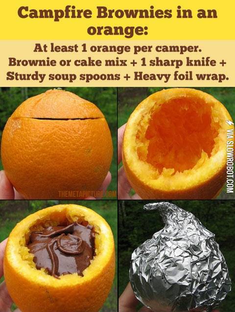 Campfire+Brownies+in+an+Orange
