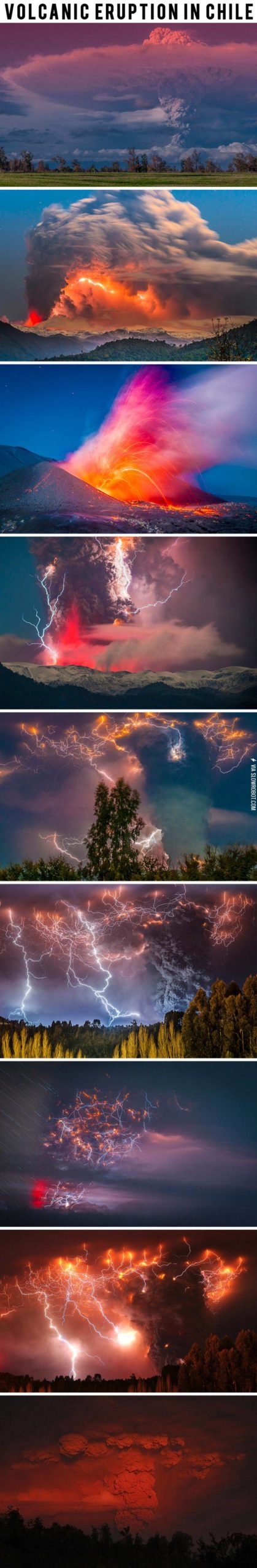 A+volcanic+eruption+in+Chile.