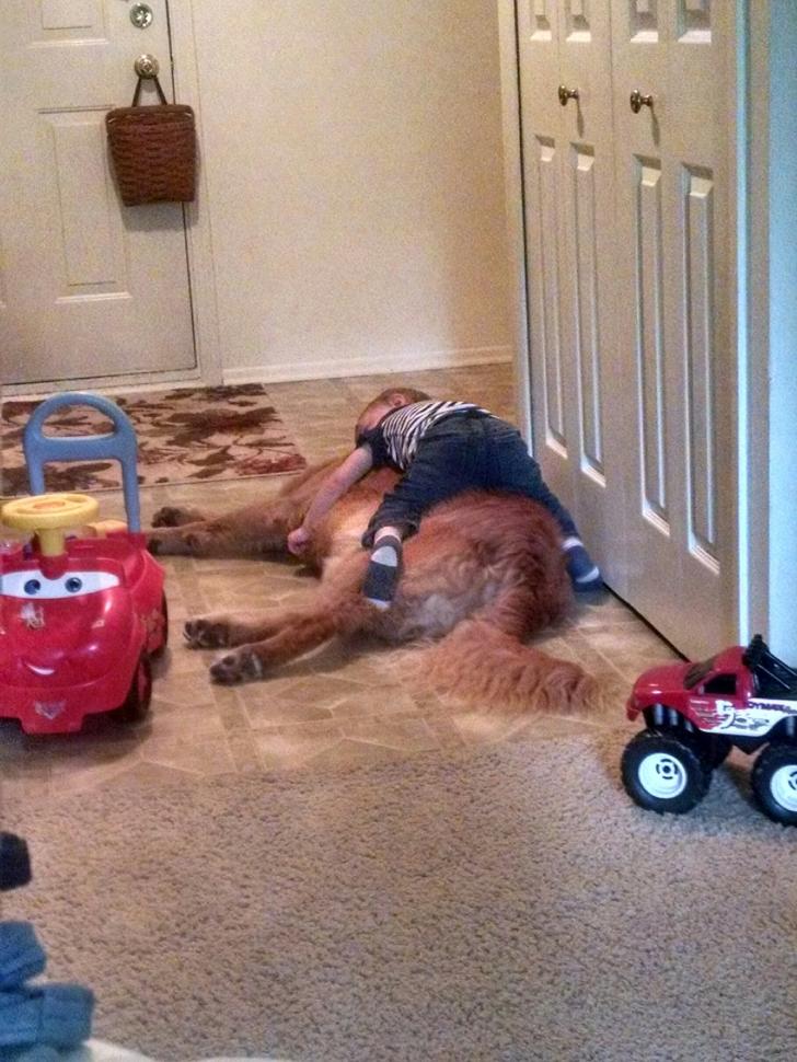 My+son+is+staying+at+my+parents+for+a+few+days.+My+mom+sent+me+this+photo.