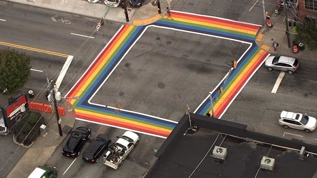 Rainbow+crosswalk+to+be+permanent+to+support+Atlanta%26%238217%3Bs+LGBTQ+community