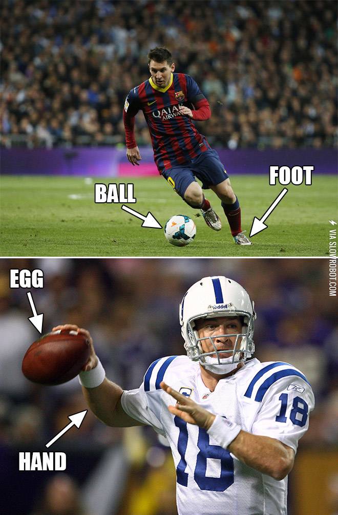 Football+vs.+Egghand.