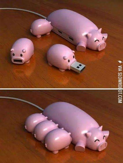 Cute+piggy+usb+hub.