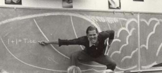 A+California+teacher+teaching+the+physics+of+surfing%2C+1970.