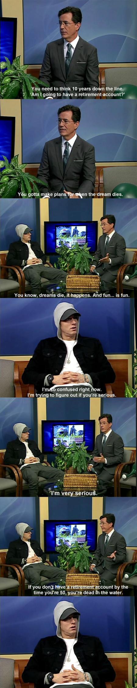 Colbert+And+Eminem+In+The+Same+Room